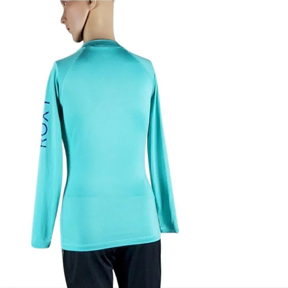 Roxy Mint Green & Purple Rashguard - Picture 2 of 4